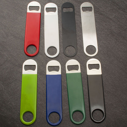 A collection of eighth bottle openers in various vibrant colors, perfect for effortlessly opening your favorite beverages- yourstuffmade